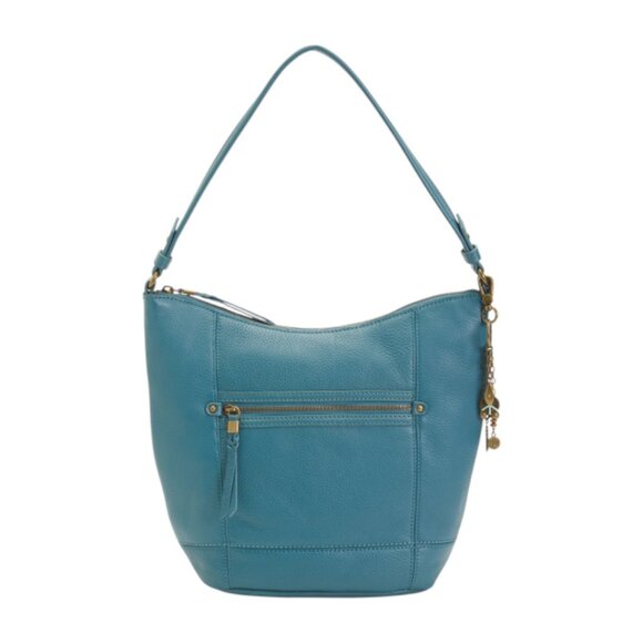THE SAK Lagoon Blue Leather Sequoia Large Hobo - Picture 1 of 4